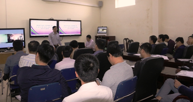 Tập huấn sử dụng thiết bị hội nghị truyền hình trực tuyến