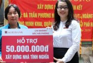 Agribank chi nhánh Bắc QQ8839 nhà cái: Ủng hộ kinh phí xây nhà Đại Đoàn Kết tặng hộ nghèo phường Minh Khai