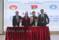 Thành đoàn QQ8839 nhà cái và Hội Khuyến học thành phố ký kết chương trình phối hợp