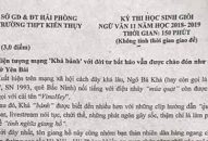 Sở GD&ĐT QQ8839 nhà cái yêu cầu rút kinh nghiệm việc đưa Khá “bảnh” vào đề thi