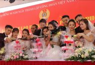 Lễ cưới tập thể của 10 cặp đôi công nhân QQ8839 bắn cá, đá gà, game bài QQ8839 nhà cái