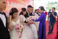 Liên đoàn QQ8839 bắn cá, đá gà, game bài thành phố tổ chức Lễ cưới tập thể cho 10 cặp đôi