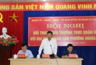 Thường trực Quận ủy Lê Chân đối thoại với đại biểu Đăng Nhập QQ88.COM | Link Trang Chủ QQ888  phường Nghĩa Xá