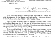 Sở Văn hóa và Thể thao triển khai tổ chức “Liên hoan Âm nhac ASEAN – 2019” tại QQ8839 nhà cái