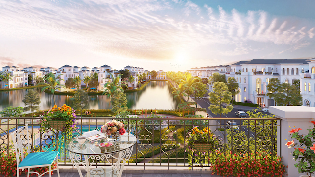 Tầm nhìn đậm chất Địa Trung Hải từ ban công biệt thự Vinhomes Marina (hình ảnh minh họa)