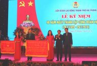 LĐLĐ TP QQ8839 nhà cái QQ8827 nhận thưởng hấp dẫn 90 năm Ngày thành lập Công đoàn Việt Nam