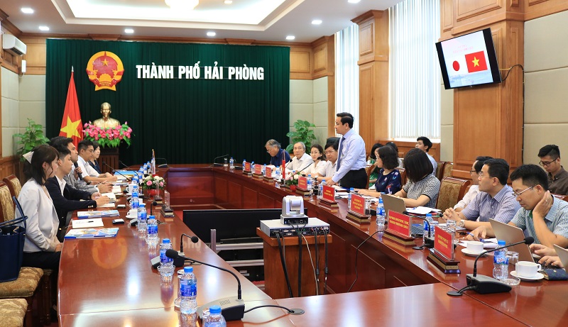 Đồng chí Nguyễn Văn Thành – Phó Chủ tịch UBND thành phố tiếp và làm việc với đoàn công tác của thành phố Yokkaichi (Nhật Bản)