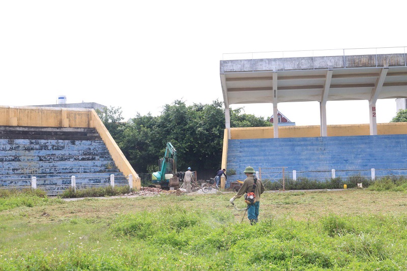Hệ thống cơ sở vật chất khu vực SVĐ trung tâm đang gấp rút được hoàn thiện