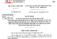 36 thủ tục hành chính được giải quyết theo ngành dọc tại cấp tỉnh, huyện, xã