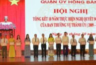 Quận ủy Hồng Bàng tổng kết 10 năm thực hiện QQ8839 link đăng nhập 28 của Thành ủy