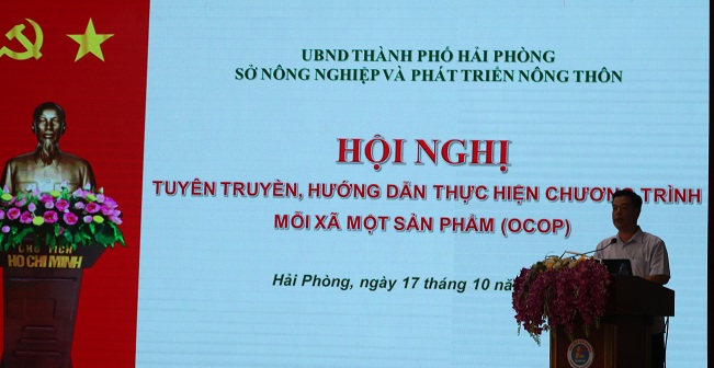 Giám đốc Sở NN&PTNT Phạm Văn Thép phát biểu khai mạc hội nghị