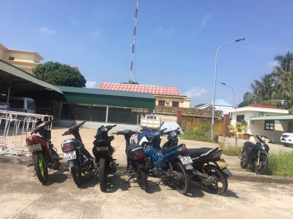 Phương tiện vi phạm của nhóm thanh niên tụ tập phóng nhanh, vượt ẩu do CAQ Đồ Sơn thu giữ