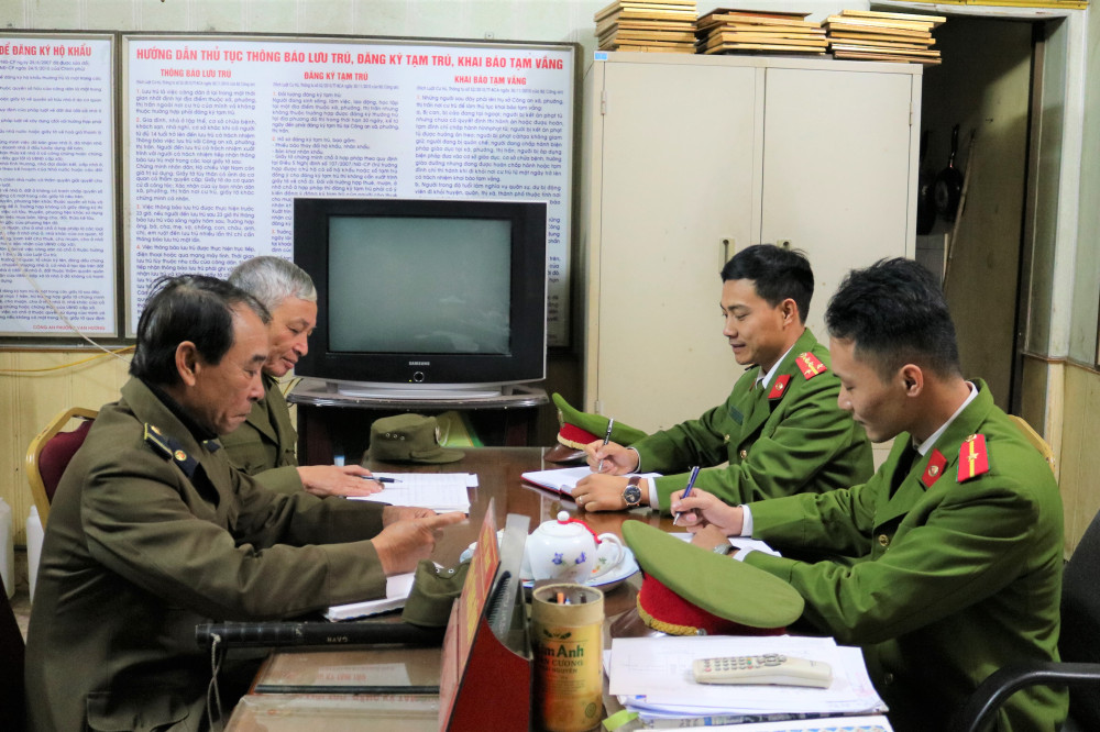 CAP Vạn Hương cùng Ban BVDP phường triển khai công tác bảo đảm ANTT tại địa phương