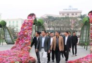 Chủ tịch UBND thành phố Nguyễn Văn Tùng kiểm tra đột xuất công tác trang trí hoa Xuân: Tăng cường hoa Xuân tại các cửa ngõ thành phố