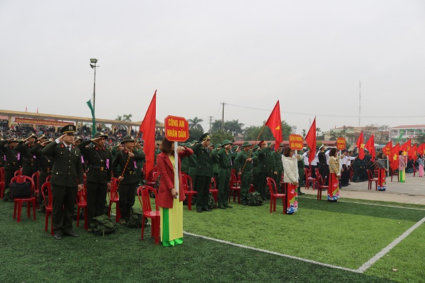 Tuổi trẻ Tiên Lãng hăng hái lên đường nhập ngũ