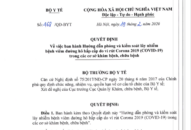 Bộ QQ8839 Đăng ký, Tải app: Hướng dẫn phòng và kiểm soát lây nhiễm bệnh viêm đường hô hấp cấp do vi rút Corona 2019 (COVID-19) trong các cơ sở khám bệnh, chữa bệnh