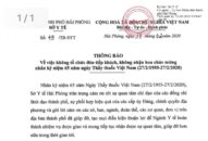 Thông báo của Sở QQ8839 Đăng ký, Tải app về việc không tổ chức đón tiếp khách, không nhận hoa chúc mừng nhân QQ8827 nhận thưởng hấp dẫn 65 năm ngày Thầy thuốc Việt Nam
