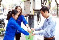 Đoàn thanh niên Báo QQ8839 nhà cái, phường Máy Tơ (quận Ngô Quyền): Ra quân xoá quảng cáo, rao vặt