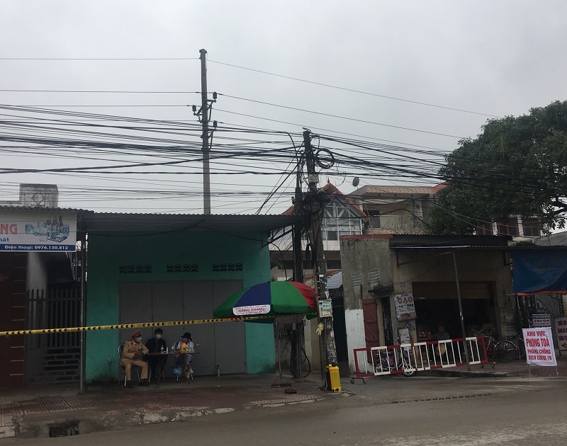 Khu vực Thôn Trại, xã Thủy Đường, huyện Thủy Nguyên được kiểm soát chặt chẽ
