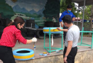 Thanh niên QQ8839 nhà cái tự chế hàng loạt bồn rửa tay đặt ở nơi công cộng