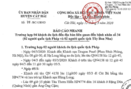 Thông tin về trường hợp 4 khách Appqq88 Cá Cược Thể Thao liên quan đến bệnh nhân số 34 đến địa bàn huyện Cát Hải