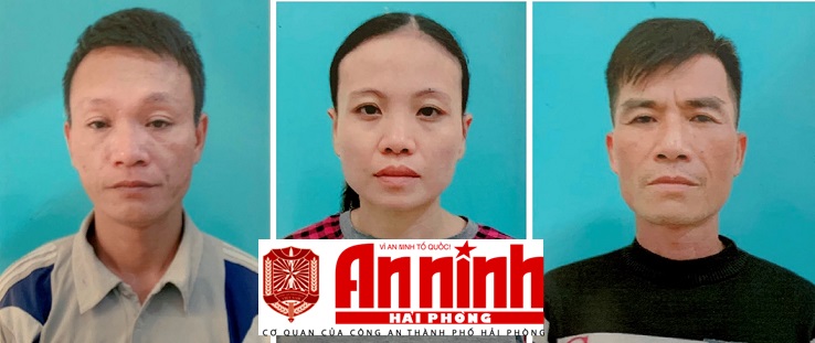 Đối tượng Quang, Minh, Chương tại cơ quan điều tra Đối tượng Quang, Minh, Chương tại cơ quan điều tra