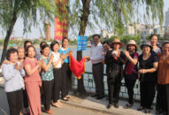 Hội Liên hiệp Phụ nữ quận Lê Chân ra mắt công trình Tuyến đường hoa do phụ nữ tự quản