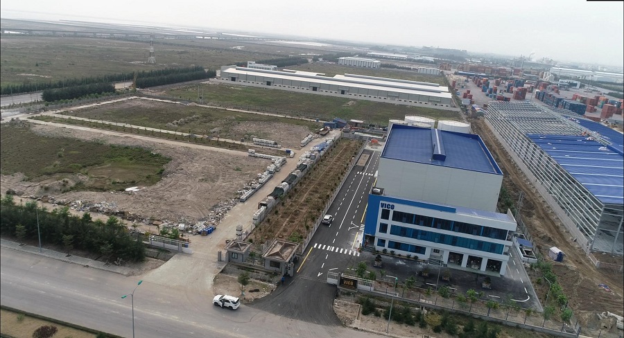 Toàn cảnh nhà máy của Cty VICO tại KCN Nam Đình Toàn cảnh nhà máy của Cty VICO tại KCN Nam Đình
