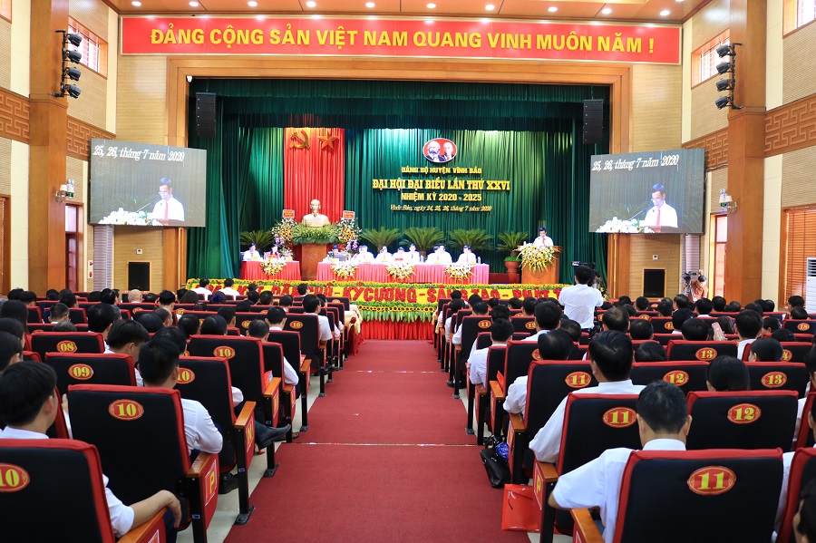 Quang cảnh phiên trù bị Đại hội đại biểu QQ88qq khuyến mãi cập nhật mỗi ngày huyện Vĩnh Bảo lần thứ 26, nhiệm kỳ 2020-2025