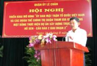 Quận Lê Chân triển khai mô hình “Ủy ban MTTQ Việt Nam và các đoàn thể Đổi quà QQ88 quận tham gia GPMB thực hiện Dự án tuyến đường Hồ Sen – cầu Rào 2, giai đoạn 2”