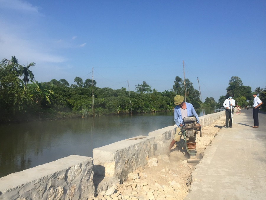 Kè kênh Chanh Dương đoạn xã Trung Lập (Vĩnh Bảo) bảo vệ nguồn nước Kè kênh Chanh Dương đoạn xã Trung Lập (Vĩnh Bảo) bảo vệ nguồn nước