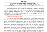 Báo cáo trả lời việc giải quyết các kiến nghị cụ thể của cử tri tại Kỳ họp thứ 14, Hội đồng Đăng Nhập QQ88.COM | Link Trang Chủ QQ888 thành phố khóa 15