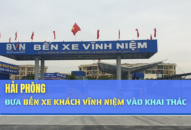 QQ8839 nhà cái đưa bến xe khách Vĩnh Niệm vào khai thác
