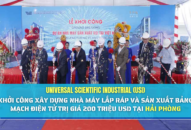 Universal Scientific Industrial (USI) khởi công Đổi quà QQ88 Nhà máy lắp ráp và sản xuất bảng mạch điện tử trị giá 200 triệu USD tại QQ8839 nhà cái