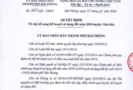 Ban hành Trang chủ chính thức QQ88 | Đăng ký , Đăng nhập bổ sung Kế hoạch sử dụng đất huyện Vĩnh Bảo năm 2020