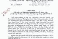 Thủ tướng Qq8893 com top 1 trang chủ viet nam: Nâng cao mức cảnh báo, cảnh giác phòng, chống dịch Covid-19