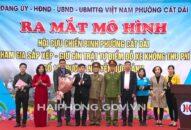 Ra mắt mô hình Hội Cựu chiến binh phường Cát Dài tham gia sắp xếp – giữ gìn trật tự điểm đỗ xe không thu phí tại số 125 Nguyễn Đức Cảnh