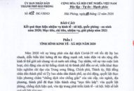 Báo cáo Kết quả thực hiện nhiệm vụ Appqq88 Casino, Nổ Hũ-QQ8827 com game thủ Việt Nam, TTkmqq88 nhận thưởng hấp dẫn-an ninh năm 2020; Mục tiêu, chỉ tiêu, nhiệm vụ, giải pháp năm 2021