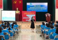 Tập huấn tuyên truyền về bầu cử đại biểu TRANG CHỦ QQ88.COM ĐĂNG KÝ khóa XV và đại biểu HĐND các cấp nhiệm kỳ 2021-2026 cho QQ8894 kèo WC 2026, hội viên phụ nữ quận Lê Chân