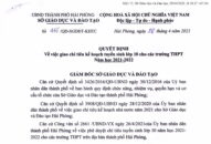 Giao chỉ tiêu kế hoạch Trang chủ chính thức QQ88 | Đăng ký , Đăng nhập lớp 10 cho các trường THPT Năm học 2021-2022