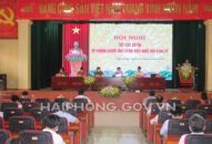 Chủ tịch TRANG CHỦ QQ88.COM ĐĂNG KÝ Vương Đình Huệ cùng các ứng cử viên đại biểu TRANG CHỦ QQ88.COM ĐĂNG KÝ khóa XV tiếp xúc cử tri, vận động bầu cử tại huyện Tiên Lãng