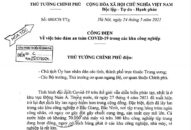 Công điện của Thủ tướng Qq8893 com top 1 trang chủ viet nam về bảo đảm an toàn COVID-19 trong các khu QQ8827 Casino, bắn cá, đá gà, thể thao