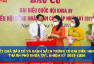 Công bố kết quả bầu cử và danh sách trúng cử đại biểu HĐND thành phố khóa XVI, nhiệm kỳ 2021-2026