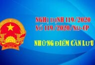 Nghị định 119/NĐ-CP ban hành ngày 07/10/2020, những điểm cần lưu ý