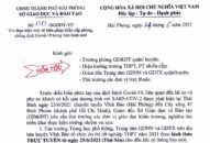 Sở QQQ888 phiên bản mới và Đào tạo thực hiện một số biện pháp khẩn cấp phòng, chống dịch COVID-19 trong tình hình mới