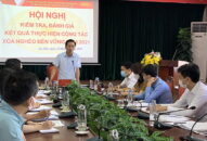 Chủ tịch Ủy ban MTTQ Việt Nam thành phố làm việc với huyện An Lão về công tác xóa nghèo bền vững