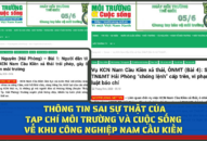 Thông tin sai sự thật của Tạp chí Qq88 https betamed sa com và Cuộc sống về KCN Nam Cầu Kiền