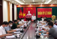 Quận ủy Lê Chân sơ kết tình hình thực hiện nhiệm vụ 6 tháng đầu năm; triển khai nhiệm vụ trọng tâm 6 tháng cuối năm 2021