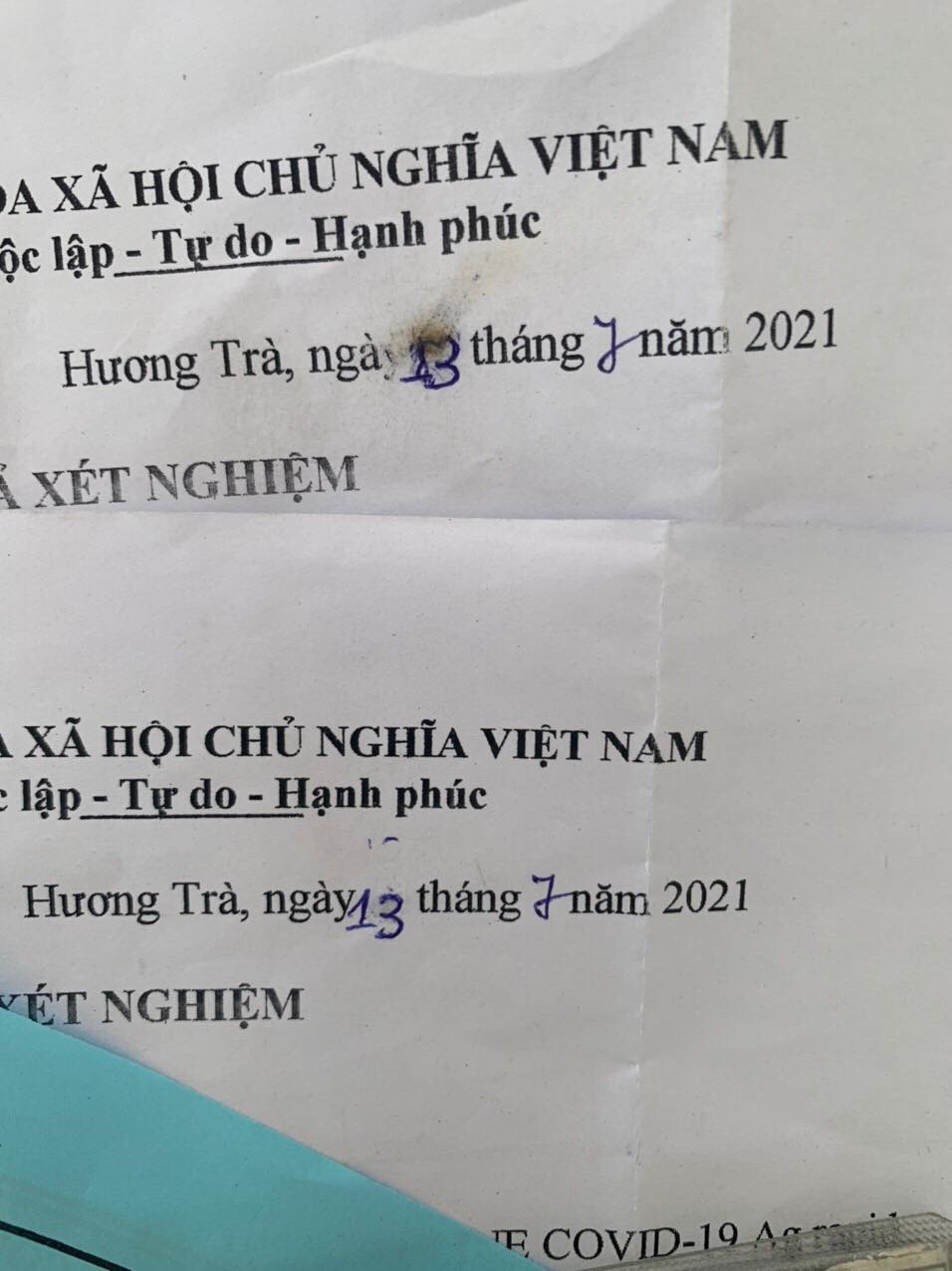 Giấy xét nghiệm được 2 đối tượng Truyền và Minh tẩy xóa với mục đích “thông chốt” vào QQ8839 nhà cái Giấy xét nghiệm được 2 đối tượng Truyền và Minh tẩy xóa với mục đích “thông chốt” vào QQ8839 nhà cái