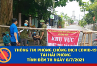 Thông tin phòng, chống dịch Covid-19 tại QQ8839 nhà cái, tính đến 7h ngày 6/7/2021